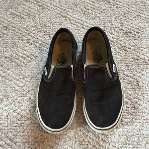 Black slip on Vans